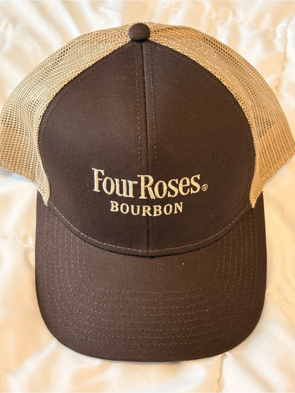 Four Roses Bourbon Brown Mesh-Back Trucker Hat